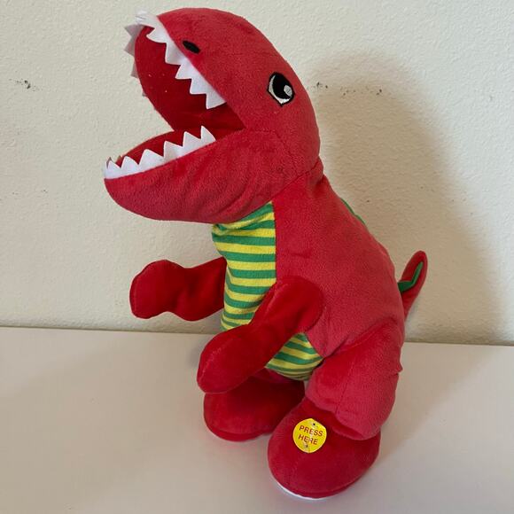 Ryan's World Roaring Dinosaurs Plush Figures T-Rex Triceratops 2018 ToyWiz - Picture 4 of 11